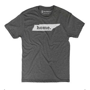 THE HOME T CHARCOAL GRAY UNISEX TENNESSEE GRAPHIC SHORT SLEEVE T-SHIRT SIZE XS